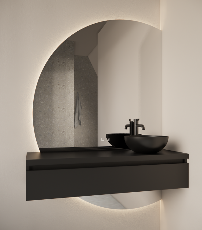 Calypso incl 3 standen led verlichting en spiegelverwarming